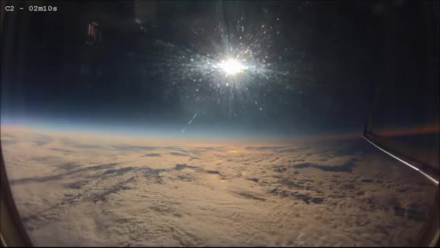 Moon shadow during total eclipse of the sun