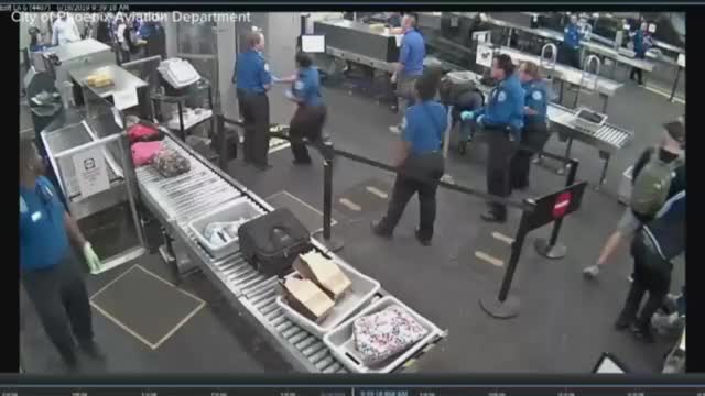 Surveillance video shows 19 year-old attacked TSA screeners