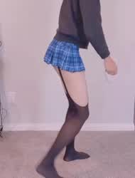 Cute Femboy Sissy Upskirt gif