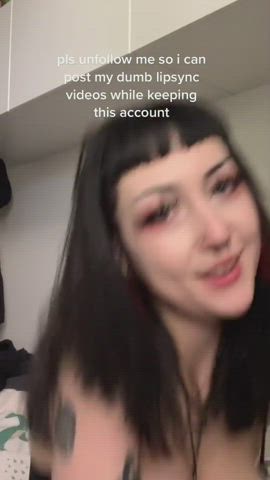 Boobs Goth TikTok gif