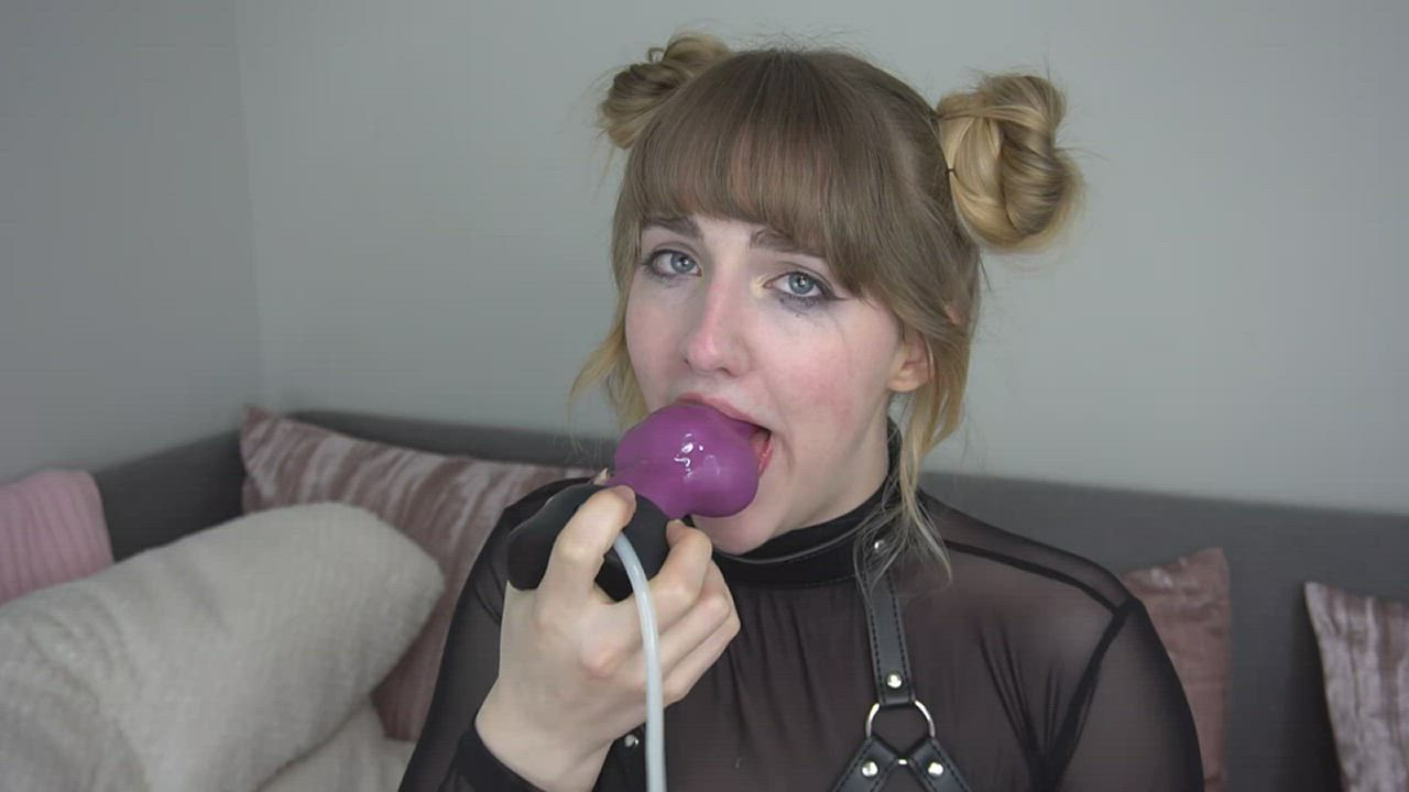 Blowjob Dildo Solo gif