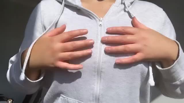 Unzipping my big perky titties [OC] ??✨