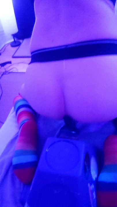 My favorite way to fuck myself is by riding my toys