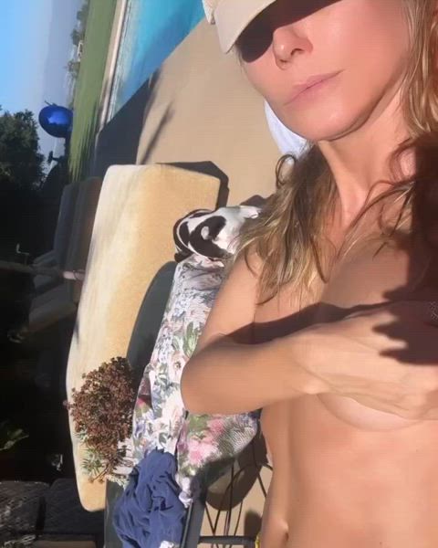 celebrity heidi klum topless gif