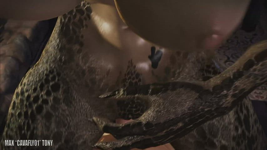 3D Animation Big Tits Breeding Cowgirl Monster Girl POV gif