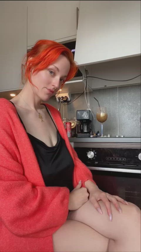 big tits boobs milf masturbating nsfw natural tits pussy red hair redhead solo just-boobs