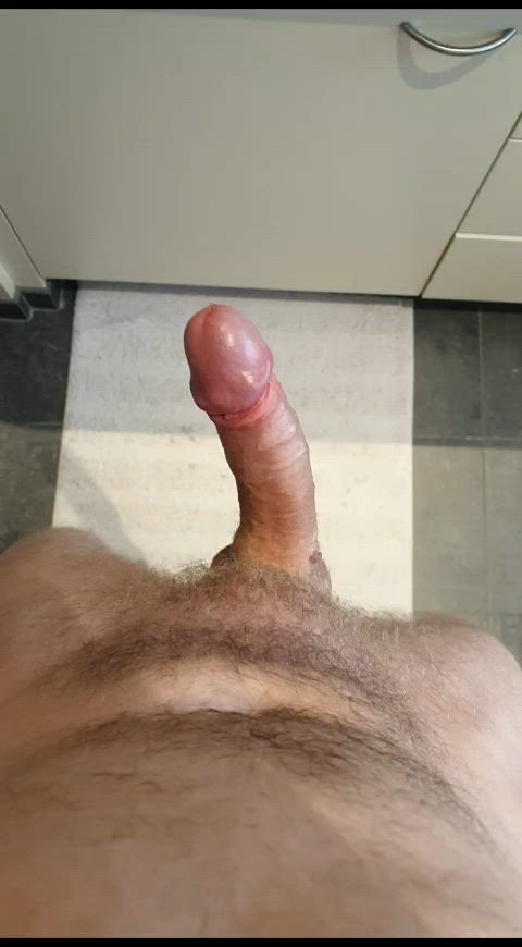Showing off my big Belgian cock