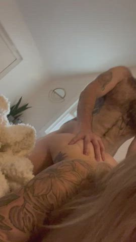 BWC Blonde Cheating Doggystyle Pierced Pussy Tattoo Tits Wet Pussy gif