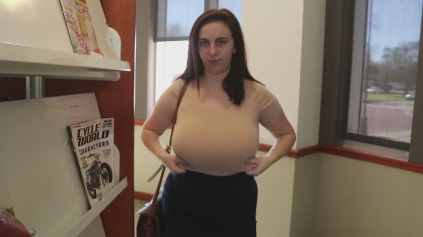 Huge Boobs in Public