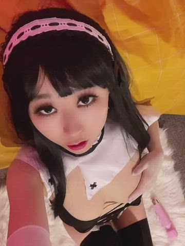 amateur asian cosplay onlyfans schoolgirl teen tits tiny-tits gif