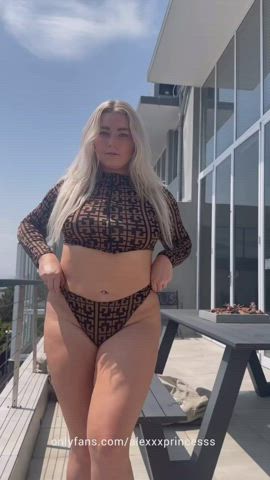 big ass big tits blonde curvy fitness onlyfans pawg thick tiktok gif