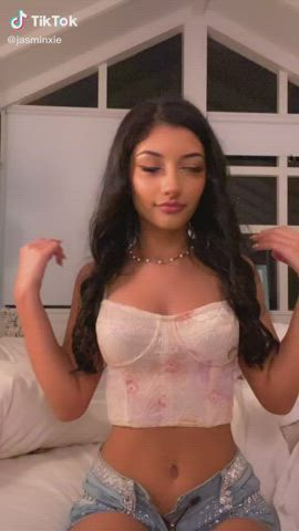 Eye Contact Handjob Tease Teen TikTok gif