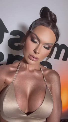 Boobs Brazilian Brown Eyes Brunette Facial Goddess Labia Tease gif