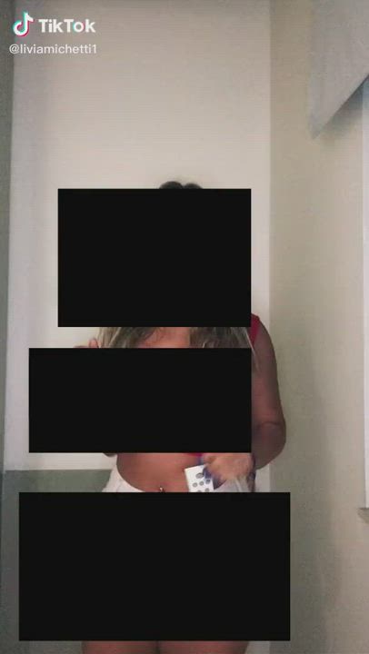 Big Ass Blonde Brazilian Brunette Censored Humiliation Softcore Teen TikTok gif