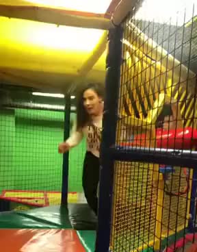 Aunt gets stuck in play area