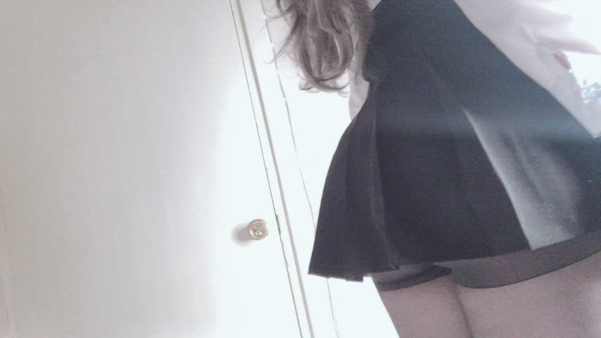 Cute Pantyhose Upskirt gif