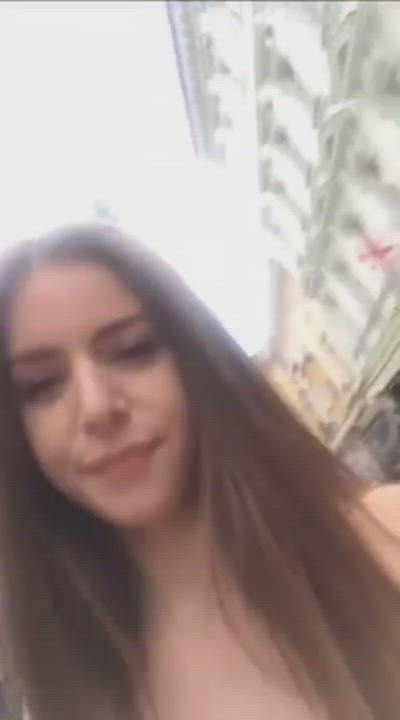 Big Tits Outdoor Pretty Teen TikTok gif