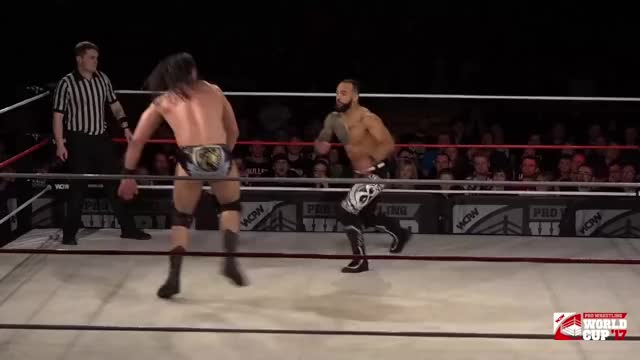 Drew Galloway vs Ricochet - English World Cup Bonus Match