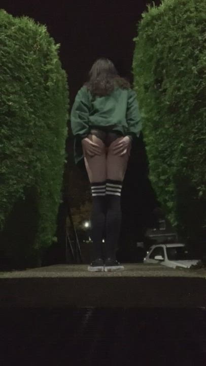 Femboy Panties Public Upskirt gif