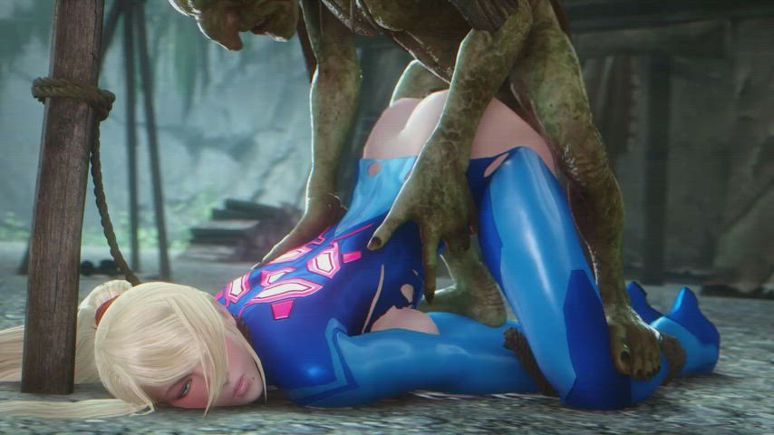 animation blonde deep penetration doggystyle fantasy forced leash monster cock rule34