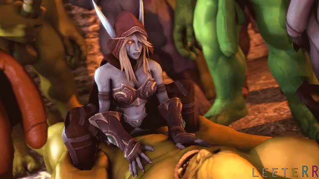 Sylvanas loves orc cock