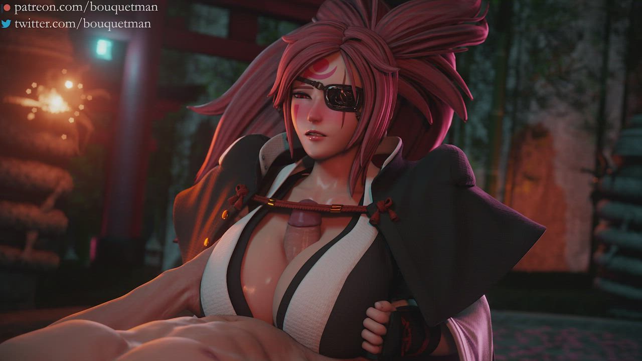 3D Animation Clothed Huge Tits SFM gif
