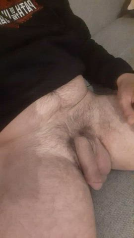 amateur big dick cock cum erection gay handjob little dick masturbating pov gif