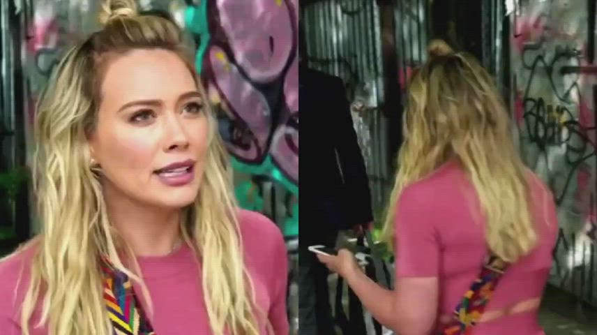 Big Ass Blonde Booty Dress Hilary Duff Jeans Pawg Thick White Girl gif
