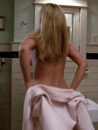 ass bathroom blonde celebrity milf robe undressing gif