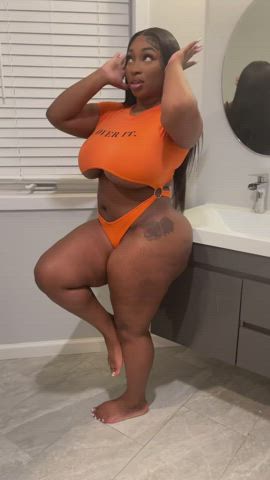 Big Ass Big Tits Ebony Thick gif