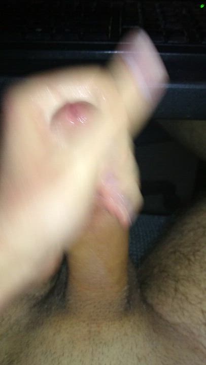 18 Years Old Amateur American BWC Big Dick Cock Cum Cumshot Cut Cock Edging Ejaculation