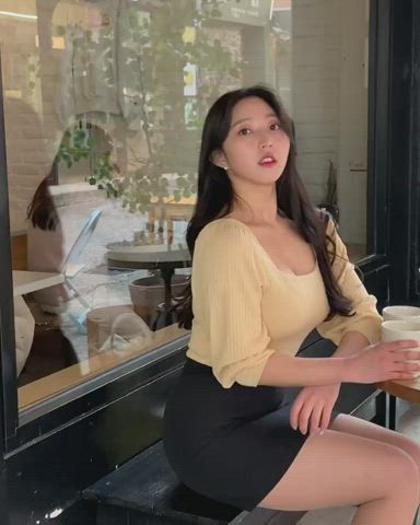 asian booty dress korean legs natural gif