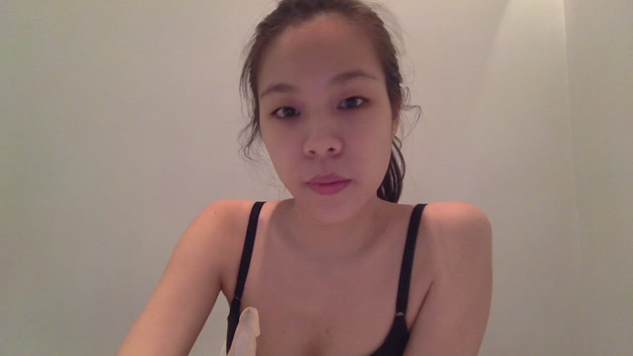 Asian Deepthroat Dildo gif