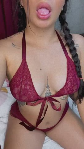 big tits camsoda camgirl chaturbate cute latina lingerie teen tits webcam gif