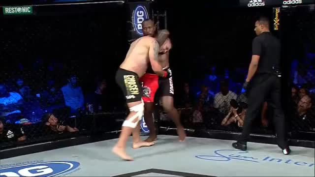 The heavyweights went out there, sung it out and it ended with a standing guillotine