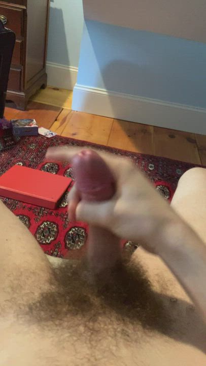 Cum Hairy Twink gif