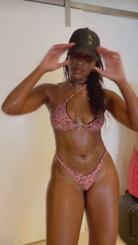 bikini brazilian celebrity dancing ebony sensual thick gif