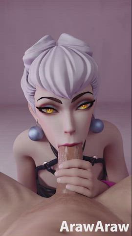 Evelynn sucking dick (ArawAraw) [League of Legends]