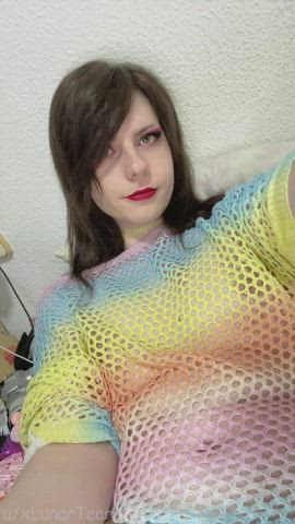 balls cum femboy girl dick thick trans trans woman uncut femboys trans-girls gif