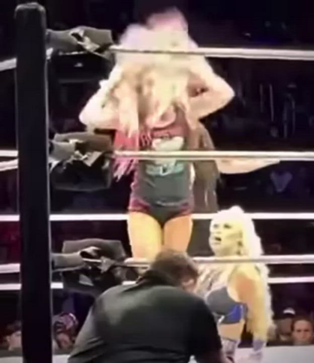 Big Tits Bubble Butt Busty Spanking Wrestling gif