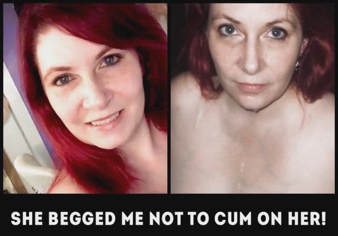 Milf redhead before and after!