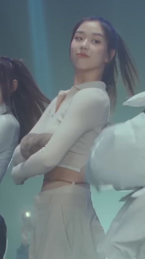 asian braless busty korean kpop gif