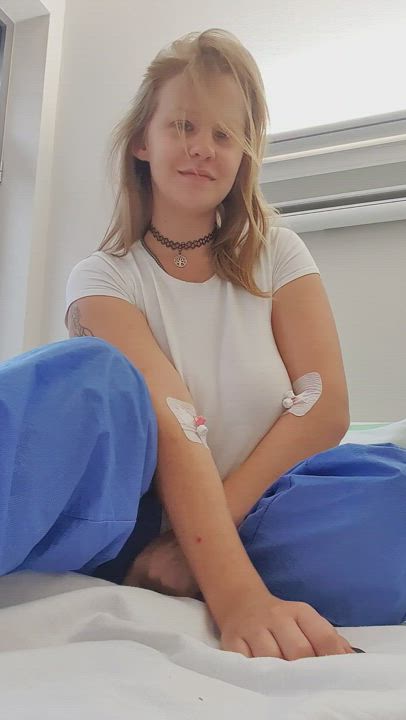 Well, even the hospital doesn't stop me, because in the hospital outfit also no one
