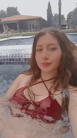 camgirl latina lingerie long hair natural tits small tits solo teen webcam gif