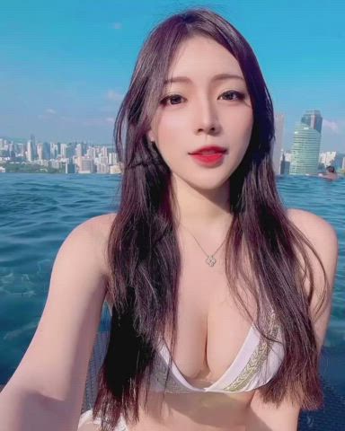 asian boat cute korean model gif