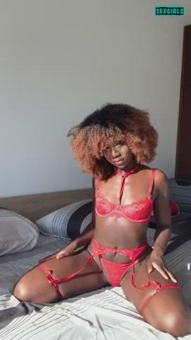 ebony lingerie tiktok gif