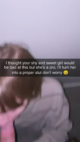 caption cheating cuckold cute girlfriend gif