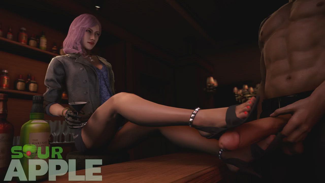 3D Animation Footjob High Heels Rule34 SFM gif