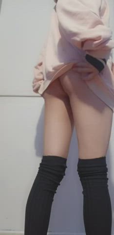 ass femboy knee high socks femboys gif