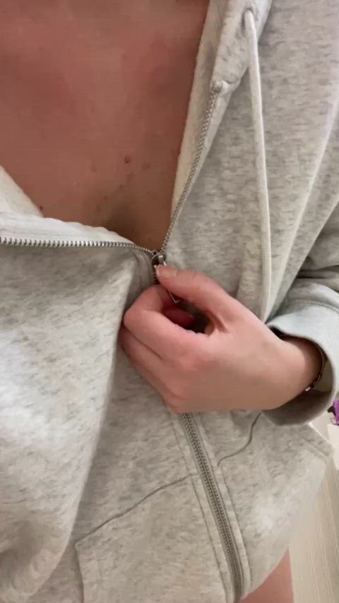 no bra under my zip up